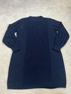 Wrap London Wool/Cotton Blend Sweater Dress